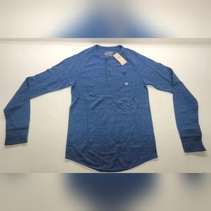 American Eagle outfitters long sleeve thermal heritage dark blue men's XS